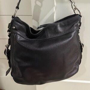 Coach Black Leather Shoulder Bag